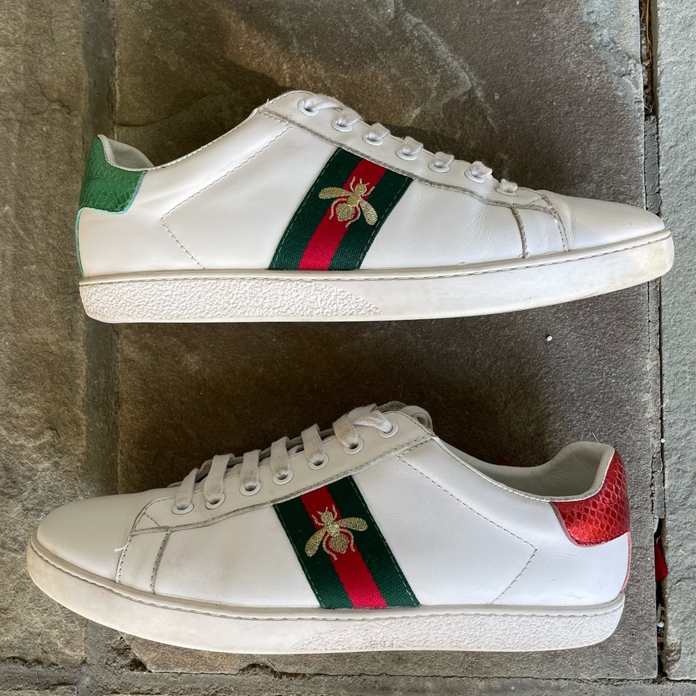 Gucci Ace Sneakers with Bee Embroidery